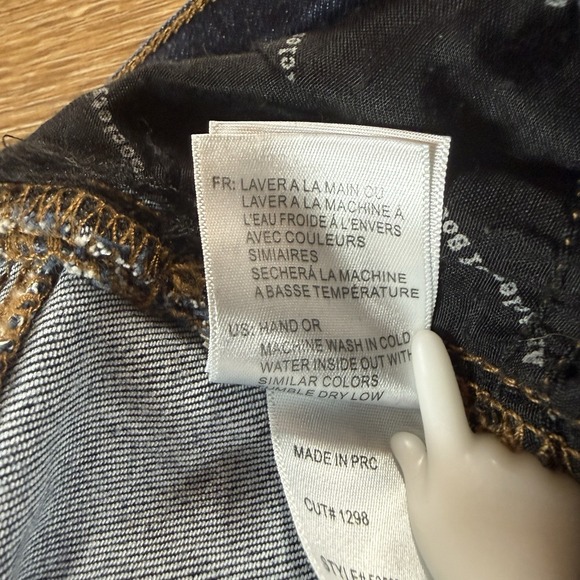 Articles of Society Women's Skinny Jeans Size 24 Dark Wash Stretch Denim - Picture 5 of 14